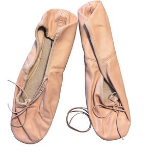 Capezio Ballet Shoes Womens Size 9.5 B Leather Full Sole Dance Slippers 200 NEW